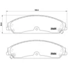 Image de 4 plaquettes de frein brembo p 23 149