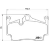 Image de 4 plaquettes de frein brembo p 65 028