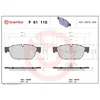 Image de 4 plaquettes de frein brembo p 61 115