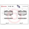 Image de 4 plaquettes de frein brembo p 83 151