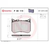 Image de 4 plaquettes de frein brembo p 50 114