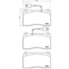 Image de 4 plaquettes de frein brembo p 23 154