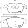 Image de 4 plaquettes de frein brembo p 61 117