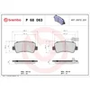 Image de 4 plaquettes de frein brembo p 68 063