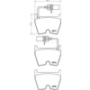 Image de 4 plaquettes de frein brembo p 85 132