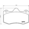Image de 4 plaquettes de frein brembo p 85 134