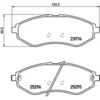 Image de 4 plaquettes de frein brembo p 10 057