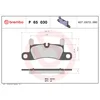 Image de 4 plaquettes de frein brembo p 65 030