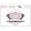Image de 4 plaquettes de frein brembo p 83 152