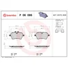 Image de 4 plaquettes de frein brembo p 06 086
