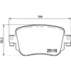 Image de 4 plaquettes de frein brembo p 85 135