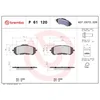 Image de 4 plaquettes de frein brembo p 61 120