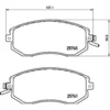 Image de 4 plaquettes de frein brembo p 78 021