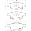 Image de 4 plaquettes de frein brembo p 23 155