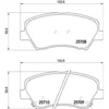 Image de 4 plaquettes de frein brembo p 30 073