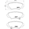 Image de 4 plaquettes de frein brembo p 49 049
