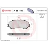 Image de 4 plaquettes de frein brembo p 56 100