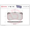 Image de 4 plaquettes de frein brembo p 85 175