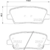 Image de 4 plaquettes de frein brembo p 30 104