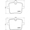 Image de 4 plaquettes de frein brembo p 06 109