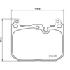 Image de 4 plaquettes de frein brembo p 06 110