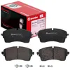 Image de Kit de plaquettes de frein, frein à disque BREMBO P 44 028 Essieu avant contact de signal d'usure exclu