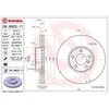 Image de 1 disque de frein brembo vernis uv 09.9923.11