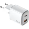Image de Celly UPTC1USB1USBC35, chargeur avec ports USB C et USB 35 W, chargeur multiple avec technologie GaN, compact et puissant, alimentation pour smartphones et tablettes des plus grands fabricants
