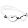 Image de CRESSI Flash Goggles Clear/Clear Blue, Lunettes de Natation pour Homme avec Oculaire Séparé Anti-buée, Anti-rayures et Verres Anti-UV, Transparent/Bleu_Lentilles Claire, Taille Unique