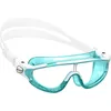 Image de Cressi King Baloo Kid Goggles Lunettes de Natation Unisex-Youth, Aiguemarine/Blanc, 7/15 Ans