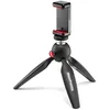 Image de Manfrotto Mini Treppiede con Clamp per Smartphone Universale, Made in Italy, per iPhone Con o Senza Custodia, CSC, Vlogging, Videografia, Nero, MKPIXICLMII-BK