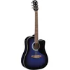 Image de Eko RANGER CW EQ BLUE SUNBURST, Guitare acoustique avec égaliseur, Couleur Blue Sunburst