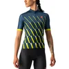 Image de CASTELLI Pente Jersey Long Maillot Femme, Moonlit Ocean/Sulphur-white, M
