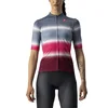 Image de castelli Doux Jersey T-Shirt Femme, Light Steel Blue/Bordeaux, L
