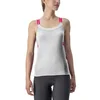Image de CASTELLI Bavette Top Débardeur Femme, Gris (Ivory/Persian Red), XS
