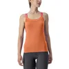 Image de CASTELLI Bavette Top T-Shirt Femme, Soft Orange/Hibiscus, L