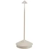 Image de Zafferano, Pina, Lampe de Table Rechargeable et Sans Fil avec Contrôle Tactile, Utilisable également comme Lampe d'Extérieur, Dimmer, 2200-3000 K, Hauteur 29 cm, Couleur Sable