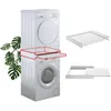 Image de Tower Pro Kit de superposition lave-linge + sèche-linge Support de superposition lave-linge et sèche-linge avec étagère amovible SUPSLW001
