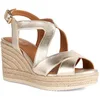 Image de Geox Sandales compensées D Ponza pour femme, doré, 40 EU