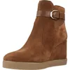 Image de Geox Bottes D Elidea Wedge A Ankle pour femme, Camel Dk, 41 EU