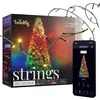 Image de Twinkly Strings 250 LED RGB+ Blanc, Guirlande Lumineuse de Noël Exterieur et Intérieur, Lumières LED Smart Multicolores, Home Kit, Alexa, Google Home, Gaming, IP44, Contrôle App, Fil Noir, 20m
