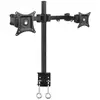 Image de TECHly ICA-LCD-482-D Tafelbeugel voor monitor Aantal monteerbare displays: 2 Display(s) 33,0 cm (13) - 68,6 cm (27) Zwart Draaibaar, In hoogte...