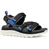 Image de Geox U SPHERICA ACTIF X S Sandales de sport, pour homme, graphite/noir, taille 43 UE, Graphite Black, 43 EU