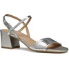 Image de Geox D New Eraklia 50 B Sandales à talons pour femme, argent, 36 EU, argenté, 36 EU