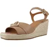 Image de Geox Femme Panarea B Sandale compensée, Beige, 40 EU