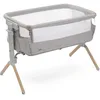 Image de Chicco Next2Me Harmonia, berceau pour bébé hanche, lit ouvert, 11 niveaux de hauteur, hauteur réglable de 66 à 83 cm, 4 roues, excellente circulation de l'air, gris clair chiné