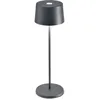 Image de Zafferano, Lampe Olivia Pro, Lampe de Table Portable et Rechargeable avec Contrôle Tactile, Convient pour Salon et Extérieur, Dimmer 2200-3000 K, Hauteur 35 cm, Couleur Gris Foncé
