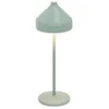 Image de Zafferano, Lampe Amelie, Lampe de Table Rechargeable Sans Fil avec Contrôle Tactile, Convient pour Salon et Extérieur, Variateur, 2200-3000 K, Hauteur 34 cm, Couleur Vert Feuille