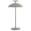 Image de Kartell Mini Geen-A, Lampe de table à piles, Dimmable, H 36,5 cm, Vert sauge