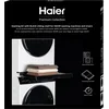 Image de HAIER Kit de Superposition Universel Premium pour Machine à laver et Sèche-Linge, Optimise l'Espace, avec Tiroir Coulissant Noir, Idéal pour les Lave-Linge et Sèche-Linge Haier